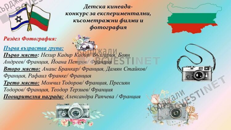 Четиригодишно дете от Кърджали спечели първа награда за фотография в Израел