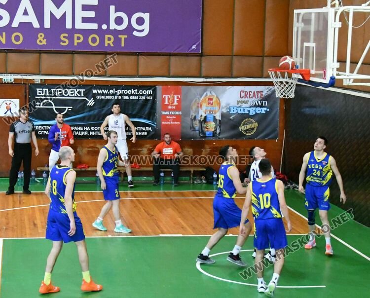 Баскетболистите на „Хасково“ разбиха „Хебър“ в среща реванш от финалната серия