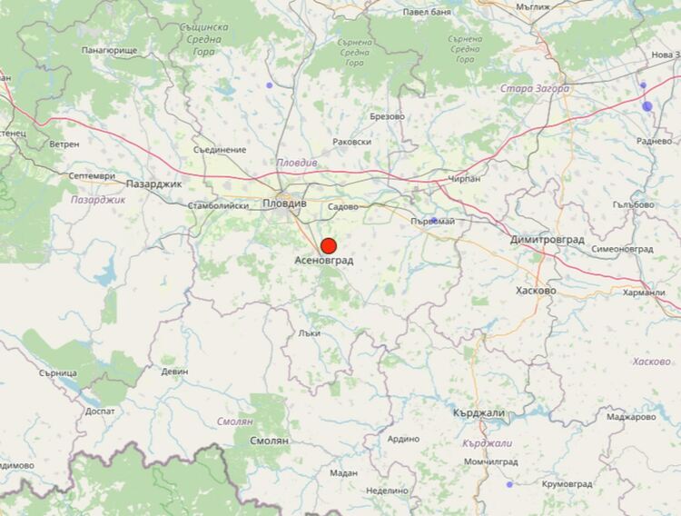 Земетресение с магнитуд 4.8 се усети и в Хасково
