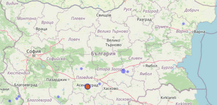 Ново земетресение с магнитуд 3.4 в Пловдивско