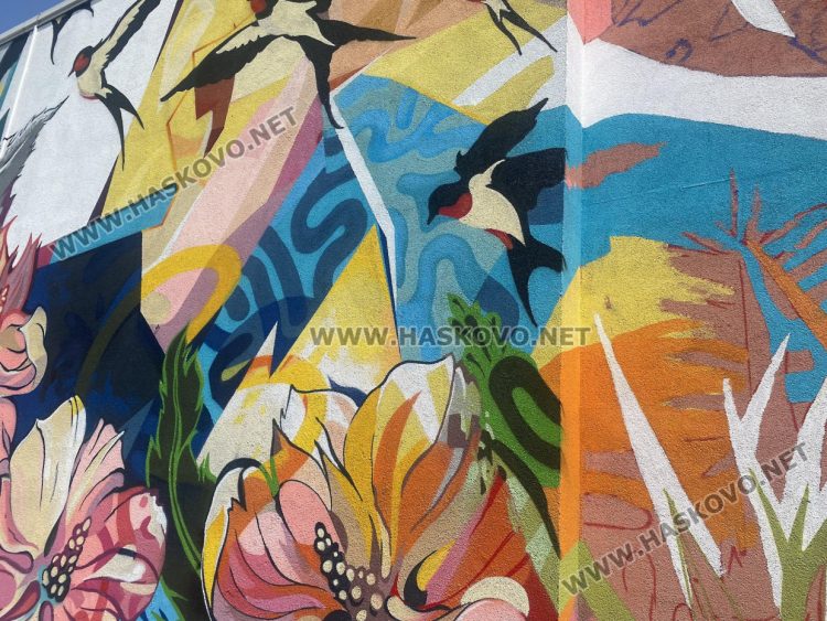 Уникален стенопис на поета революционер Шандор Петьофи украсява пространството в едноименното училище в Хасково