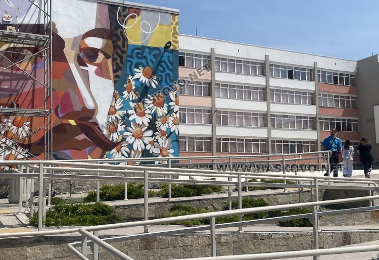 Уникален стенопис на поета революционер Шандор Петьофи украсява пространството в едноименното училище в Хасково