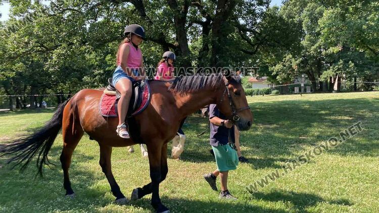 Предпразнично Еньовден в Хасково започна с конна езда за деца 