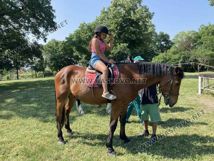 Предпразнично Еньовден в Хасково започна с конна езда за деца 