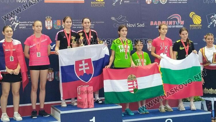 Международен дебют с два златни медала за Дарена Павлова от Бадминтон клуб -Хасково