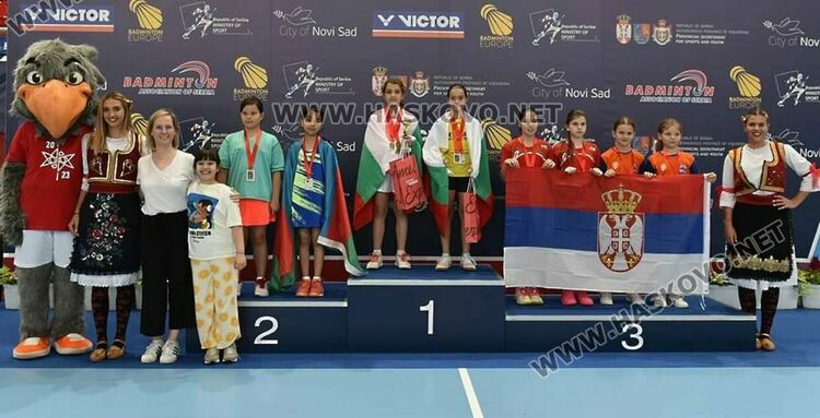 Международен дебют с два златни медала за Дарена Павлова от Бадминтон клуб -Хасково