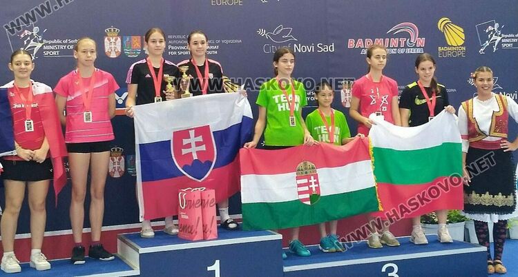 Международен дебют с два златни медала за Дарена Павлова от Бадминтон клуб -Хасково