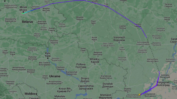 Самолет на Пригожин кацна в Беларус, там може да строят лагер за "Вагнер"