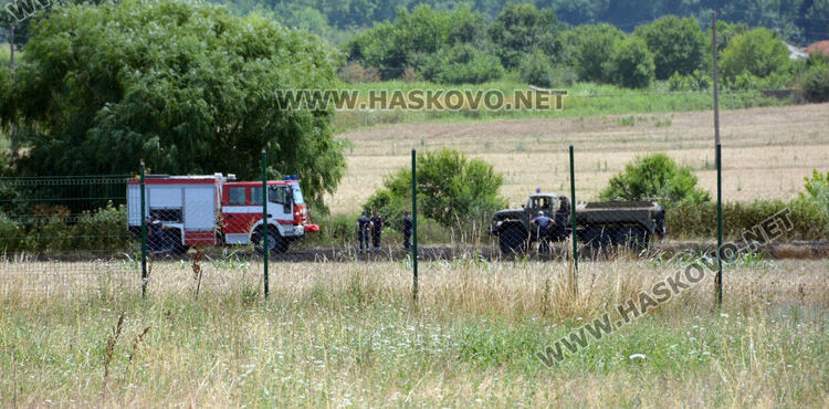 Пожар в боклуци подпали нива с пшеница край Добрич