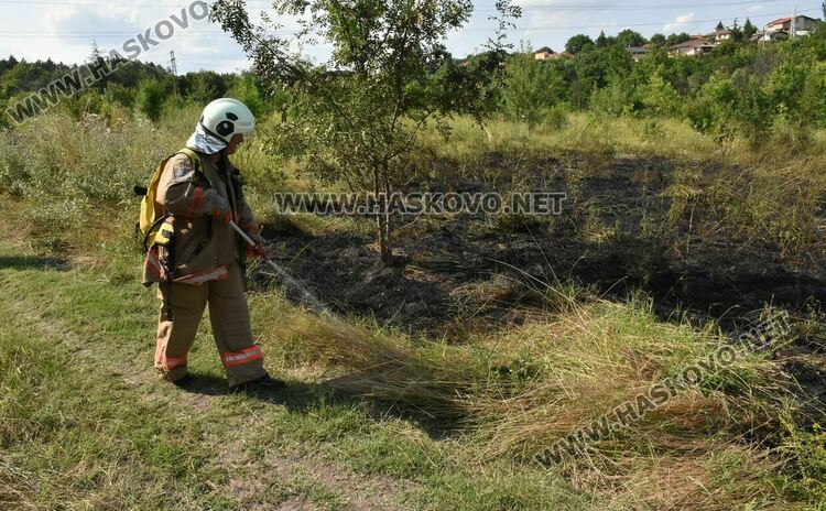 Зачестяват пожарите с повишаване на температурите. Пожарната с бърза намеса на Кенана