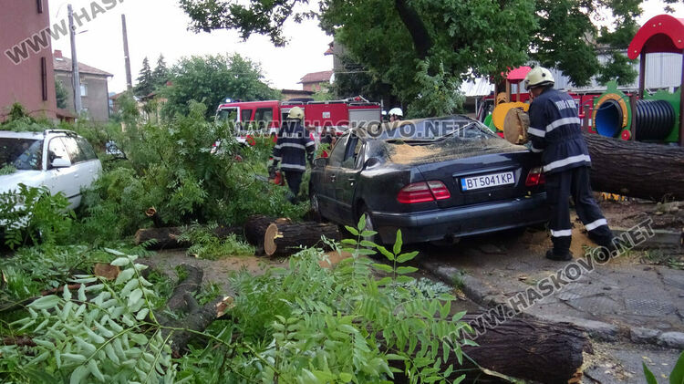 Възстановяват щетите след бурята в Харманли