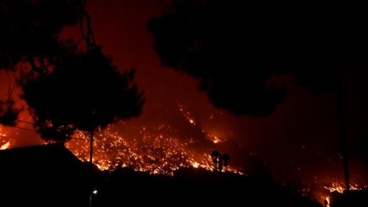 Пожарите в Гърция: Над 60 нови огнища са избухнали само за нощ