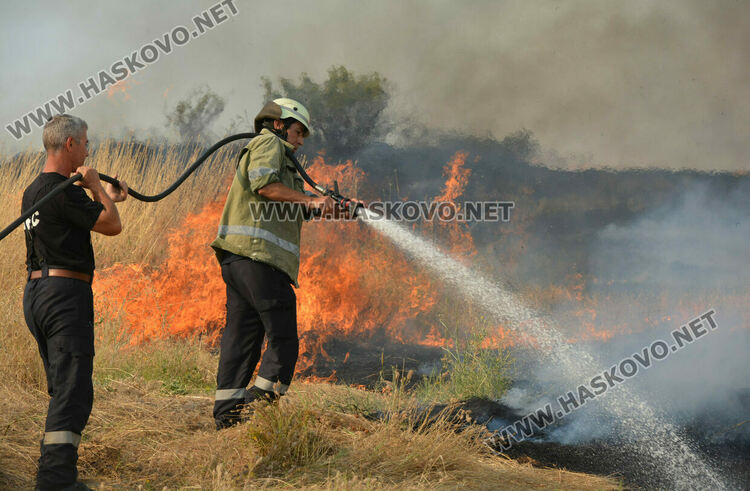 Голям пожар избухна край Сусам и Татарево, включиха се и пожарникари от Кърджалийско