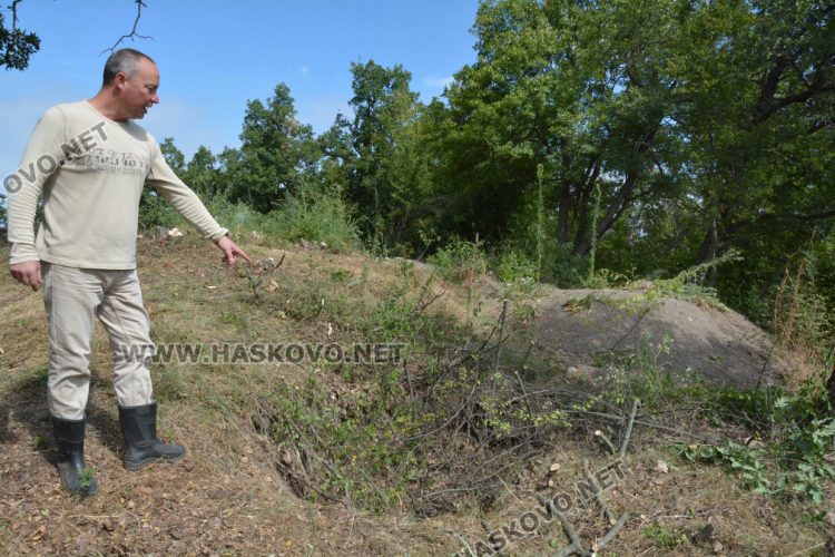 един от изкопите на иманярите