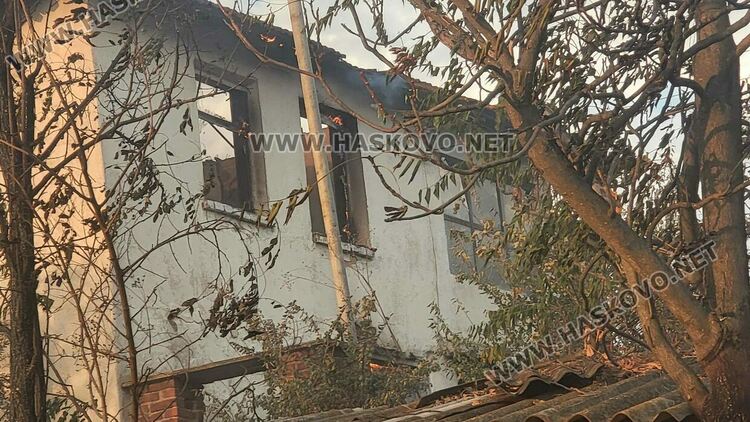 Пожар изпепели къща, дворове и постройки