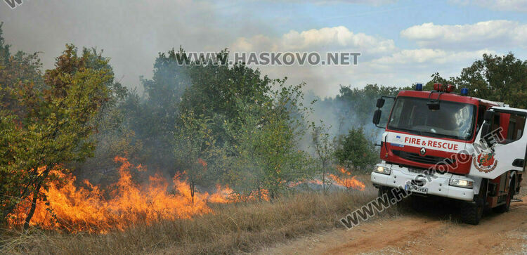Пожарът в Свиленградско е поразил около 15 хил.дка