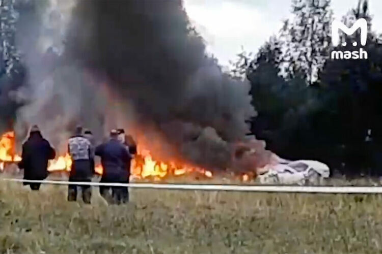 Каналът в "Телеграм" на Пригожин твърди, че самолетът на шефа на "Вагнер" е бил свален