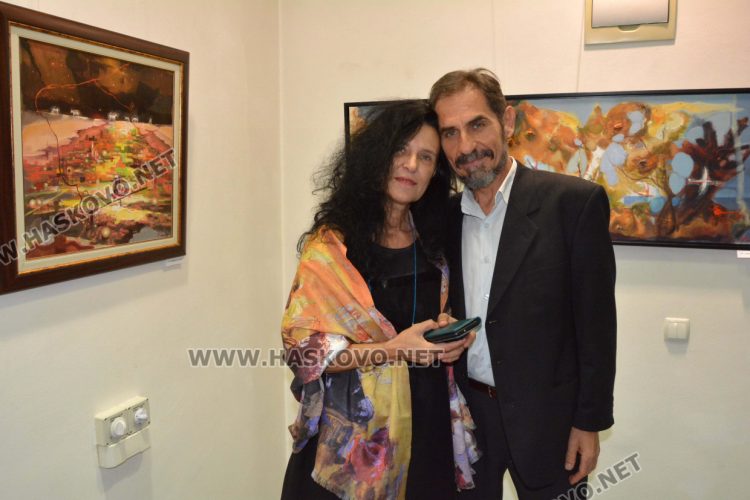 Владимир Зарянов със съпругата си Мима Ненкова