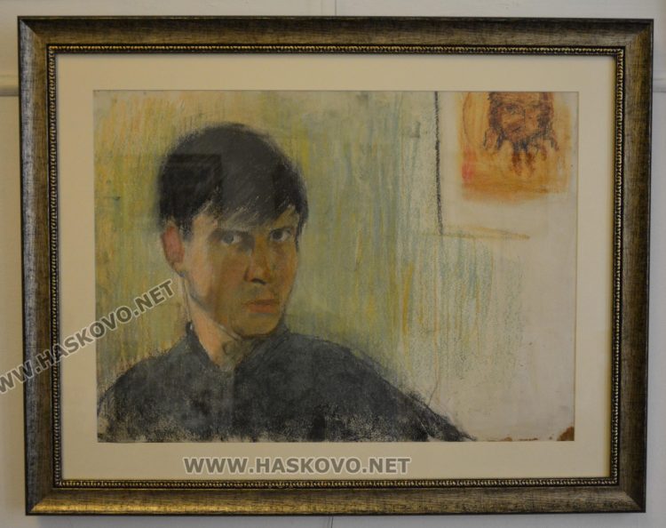 Автопортрет от студентските години, пастел