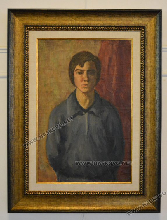 Автопортрет, който Шаренков е рисувал като ученик
