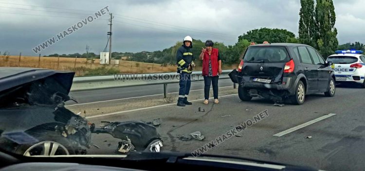Петима са пострадали при катастрофата край Хасково