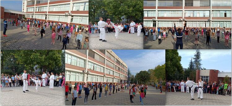 Ученици и учители от "Св.св.Кирил и Методий" заедно в Европейския ден на спорта