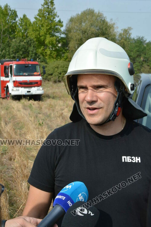 Пожар избухна край  Хасково