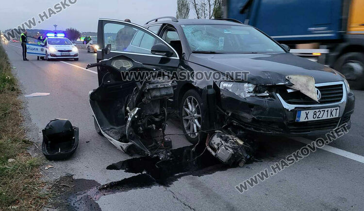 Шофьорът, блъснал моторист, е с положителна проба за алкохол