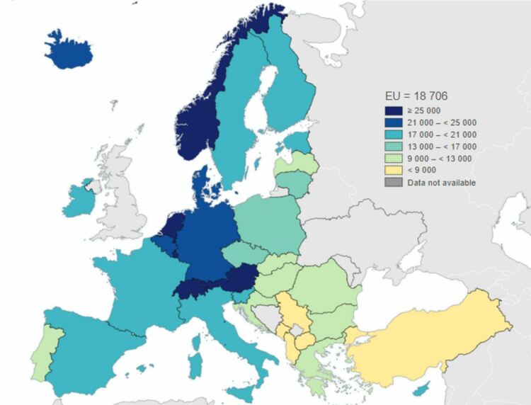 България е била с най-нисък разполагаем доход в ЕС през 2022 г., отчита Евростат