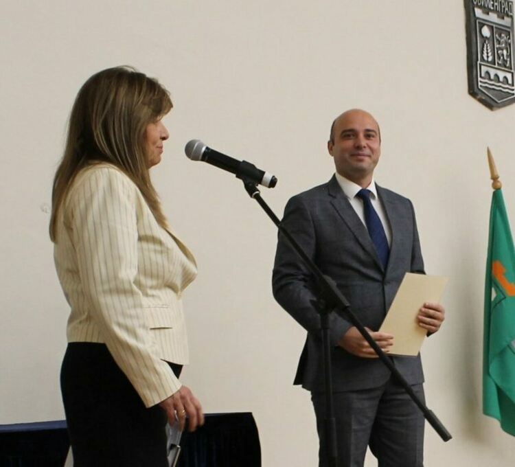 Митрополит Киприан благослови арх.Карчев за втори кметски мандат в Свиленград