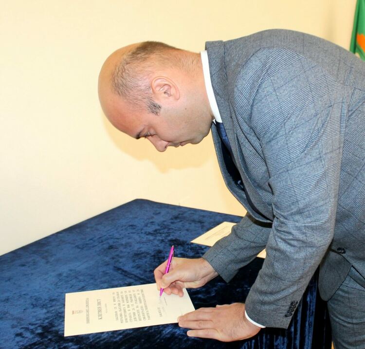 Митрополит Киприан благослови арх.Карчев за втори кметски мандат в Свиленград