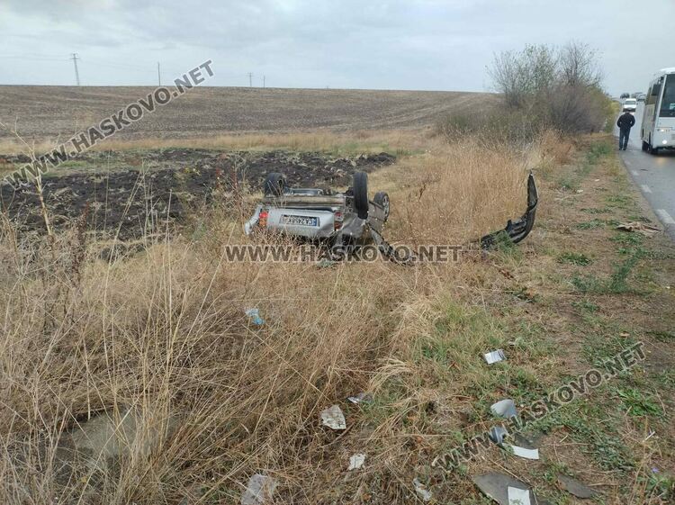 Две жени пострадаха при катастрофи по пътя между Хасково и Минерални бани