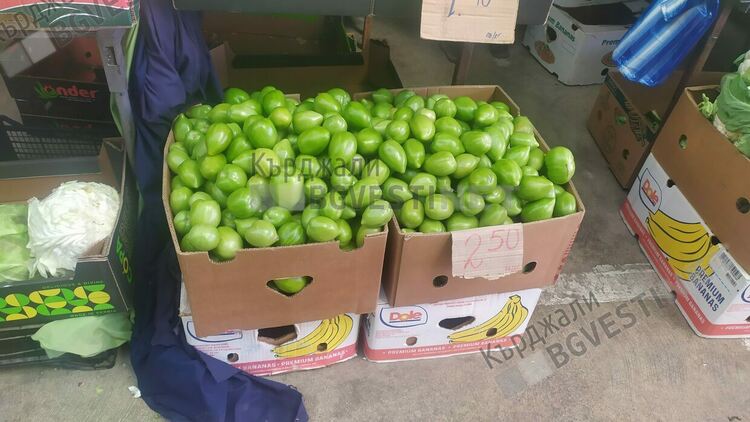 Зелените домати гонят по цена зрелите на пазара в Кърджали, туршията от тях „изпива” много ракия