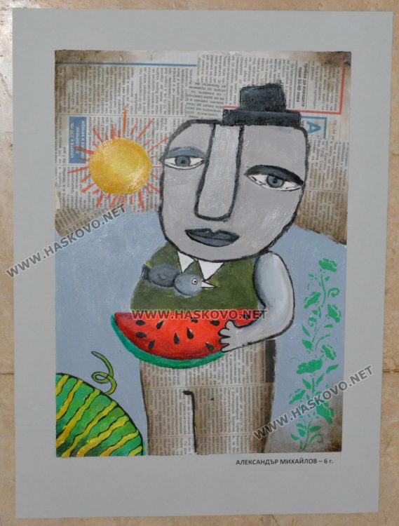 Вестникът, като провокация и интерпретация в Коледната изложба на Школа „Колорит“