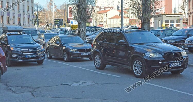 Следпразнични задръствания в Хасково