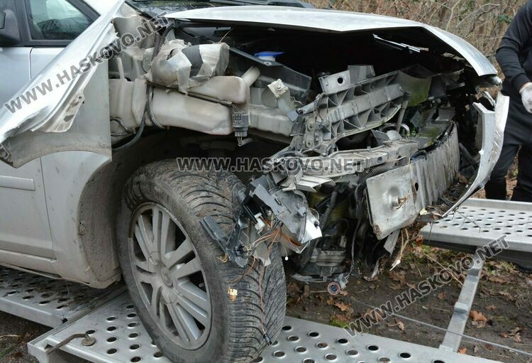 Форд се заби в стълб до Дивото козле