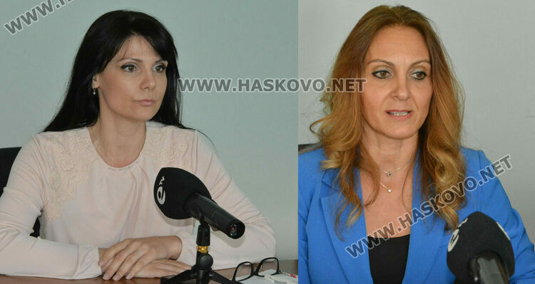 Мария Вълчева /вляво/ и Златка Караджова