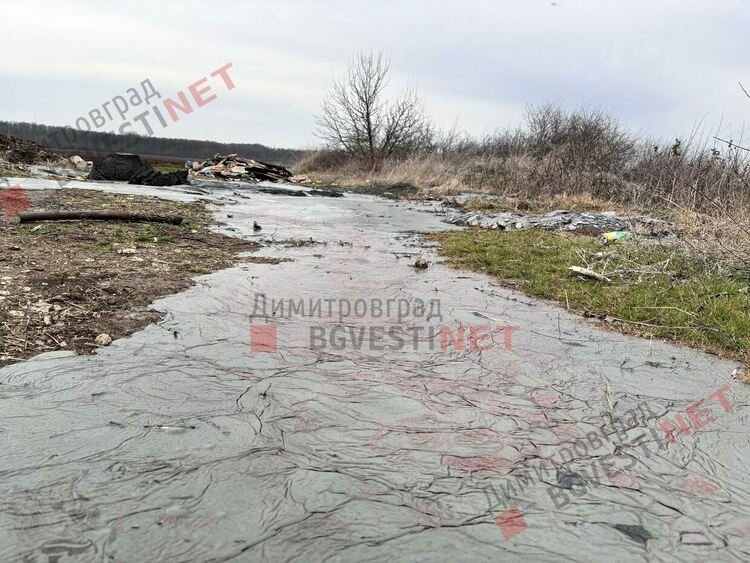 Варели с потенциално опасни вещества се изхвърлят и изсипват до нива край Димитровград