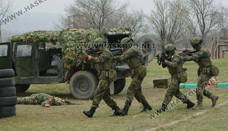 Стрелби, ръкопашен бой и демонстрация на тактики показаха военни на полигона край Хасково