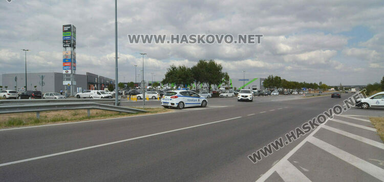 Ново временно решение за левия завой до ритейл парка между Хасково и Димитровград