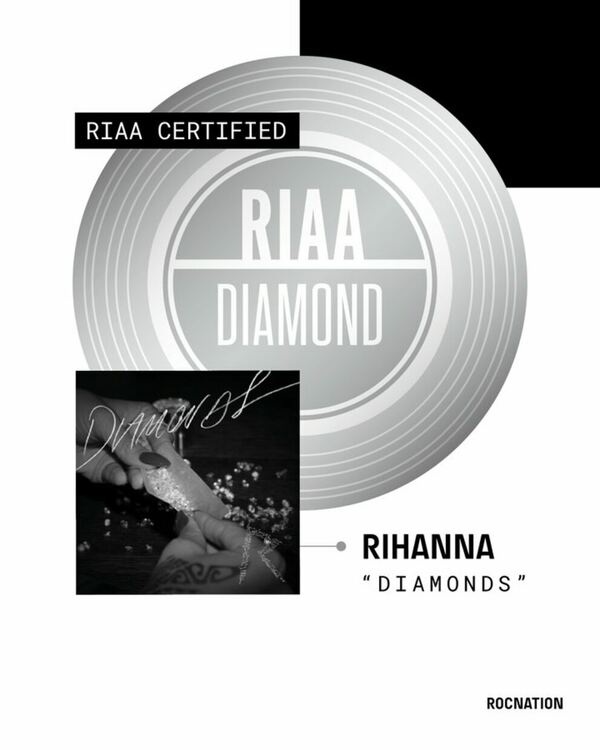 „Diamonds“ на Rihanna се сдоби с диамантен статус
