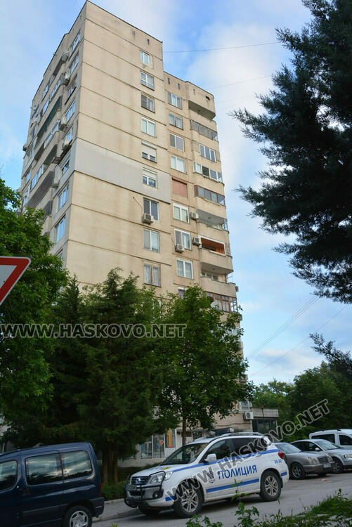 Взрив в блок в Хасково