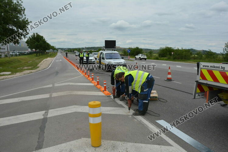 Монтират гумени ограничители до „Холидей парк“ заради нарушения от водачи