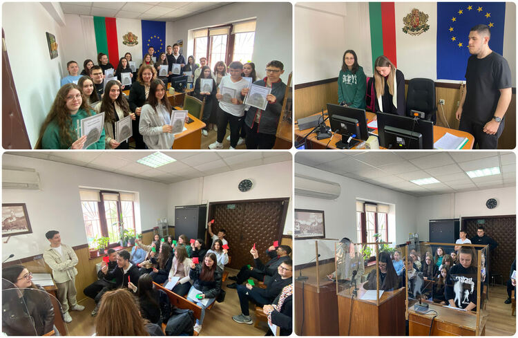 Ученици облякоха тоги,участваха в симулиран наказателен процес в Ардино