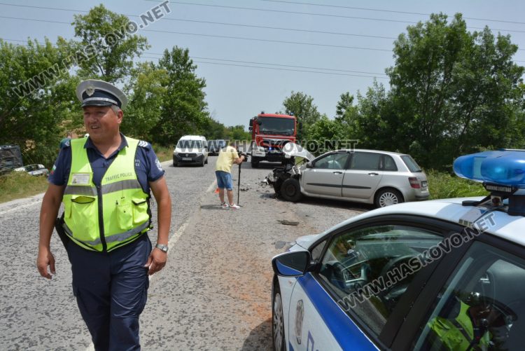 МВР: Водачът на Фиата е виновен за катастрофата с трима пострадали край Хасково
