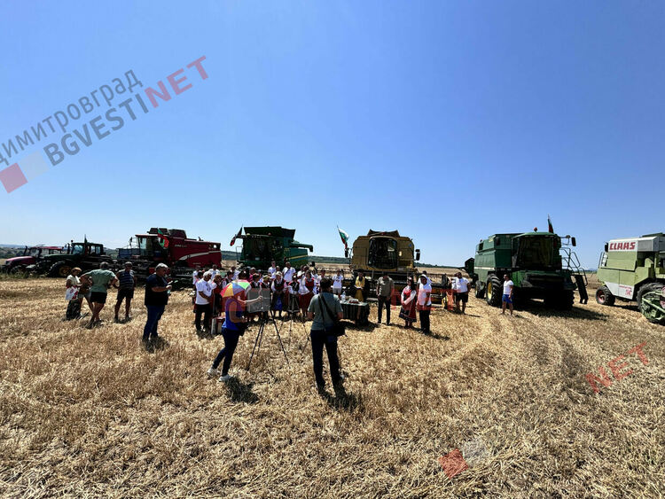 Ритуално зажънване даде старт на жътвата в димитровградско