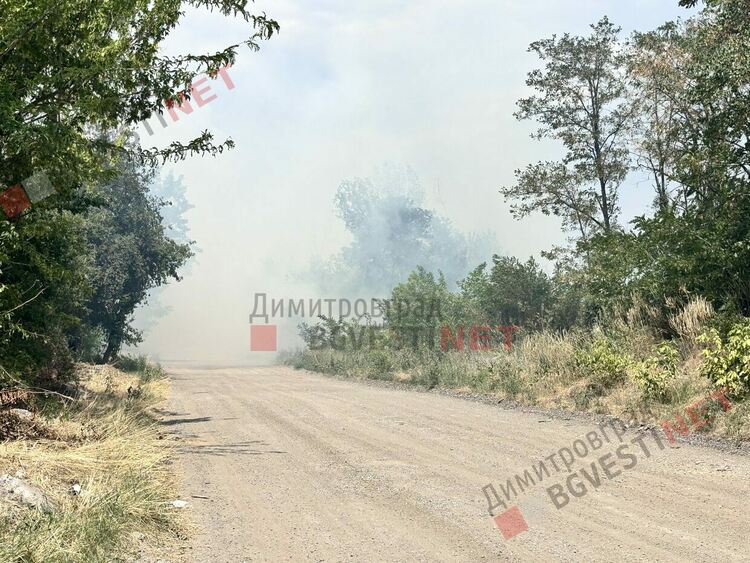 Пожар в Димитровград, навлиза в индустриална зона - обновява се