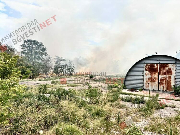 Пожар в Димитровград, навлиза в индустриална зона - обновява се