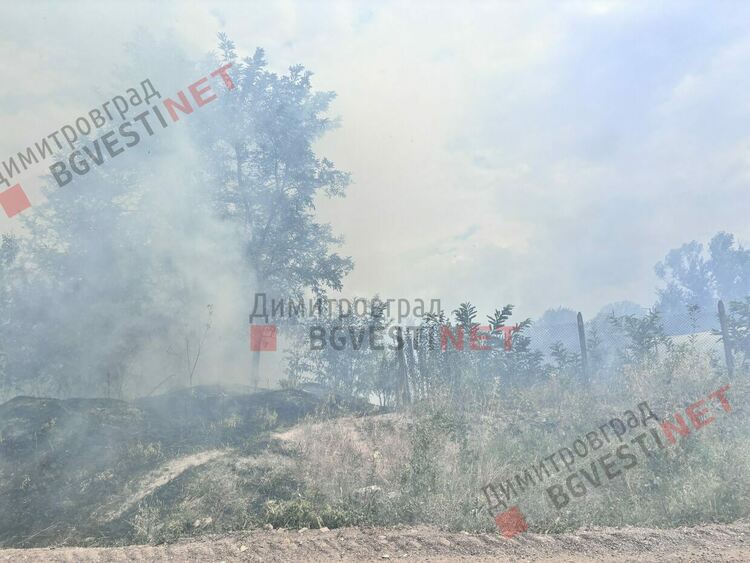Пожар в Димитровград, навлиза в индустриална зона - обновява се