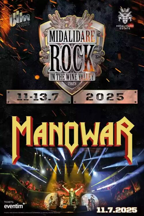 MANOWAR идват на Midalidare Rock in the Wine Valley 2025